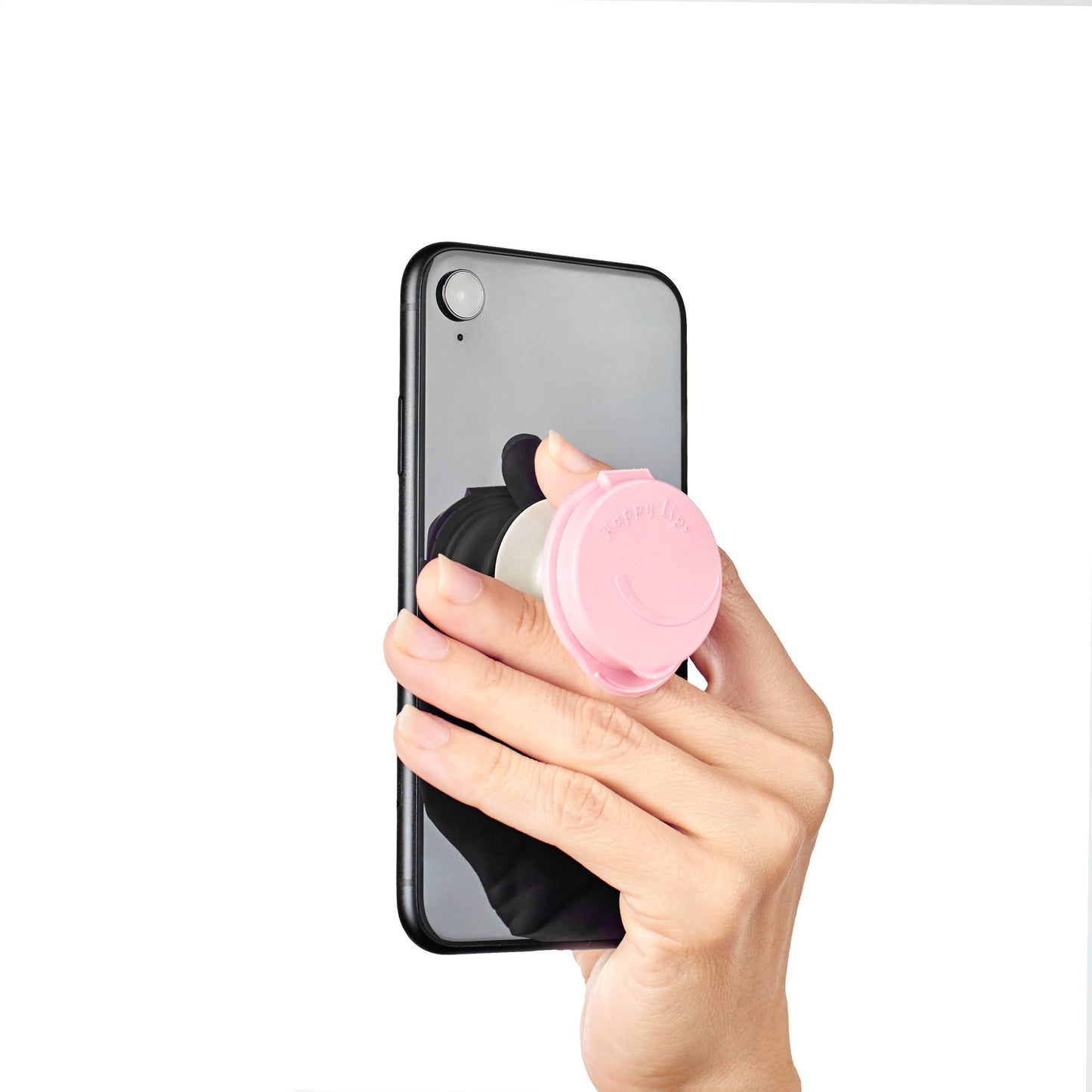 –Lip Balm w/Mirror, Attach Anywhere! Cotton Candy