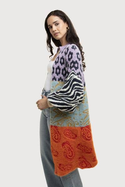 SAACHI - Soft Multi Patterned Cardigan