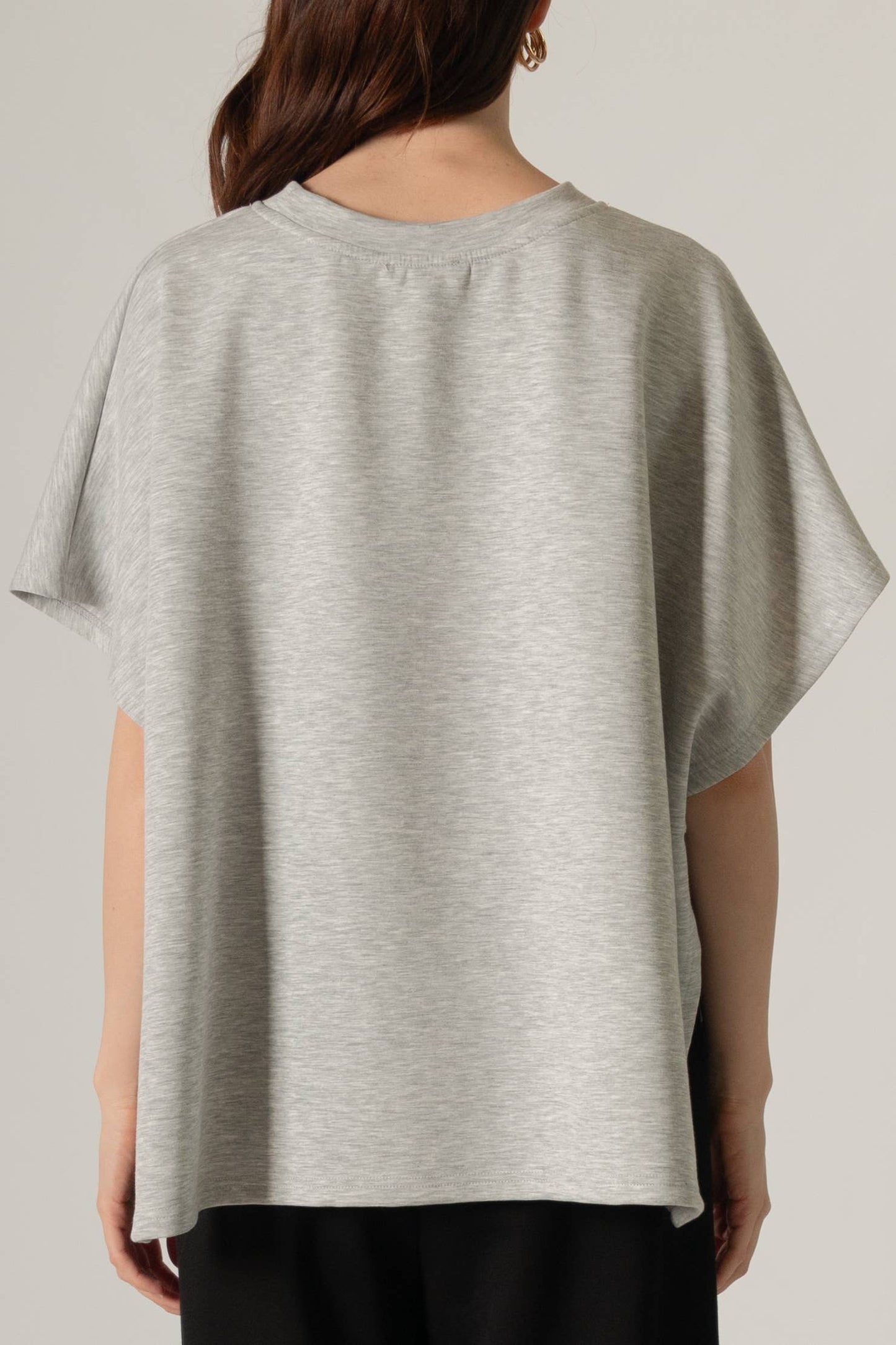 P. CILL Butter Modal Side Slit Cape Top