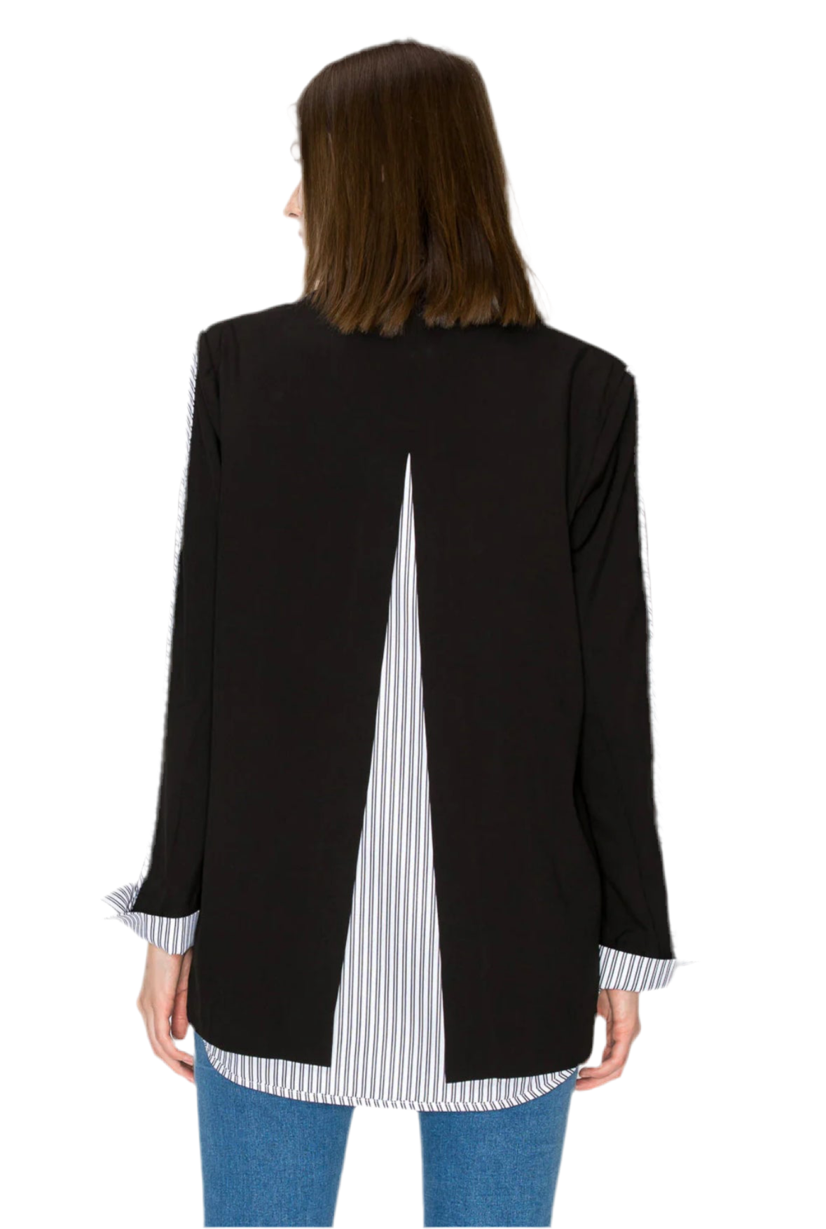 The Mary Blazer with stripes