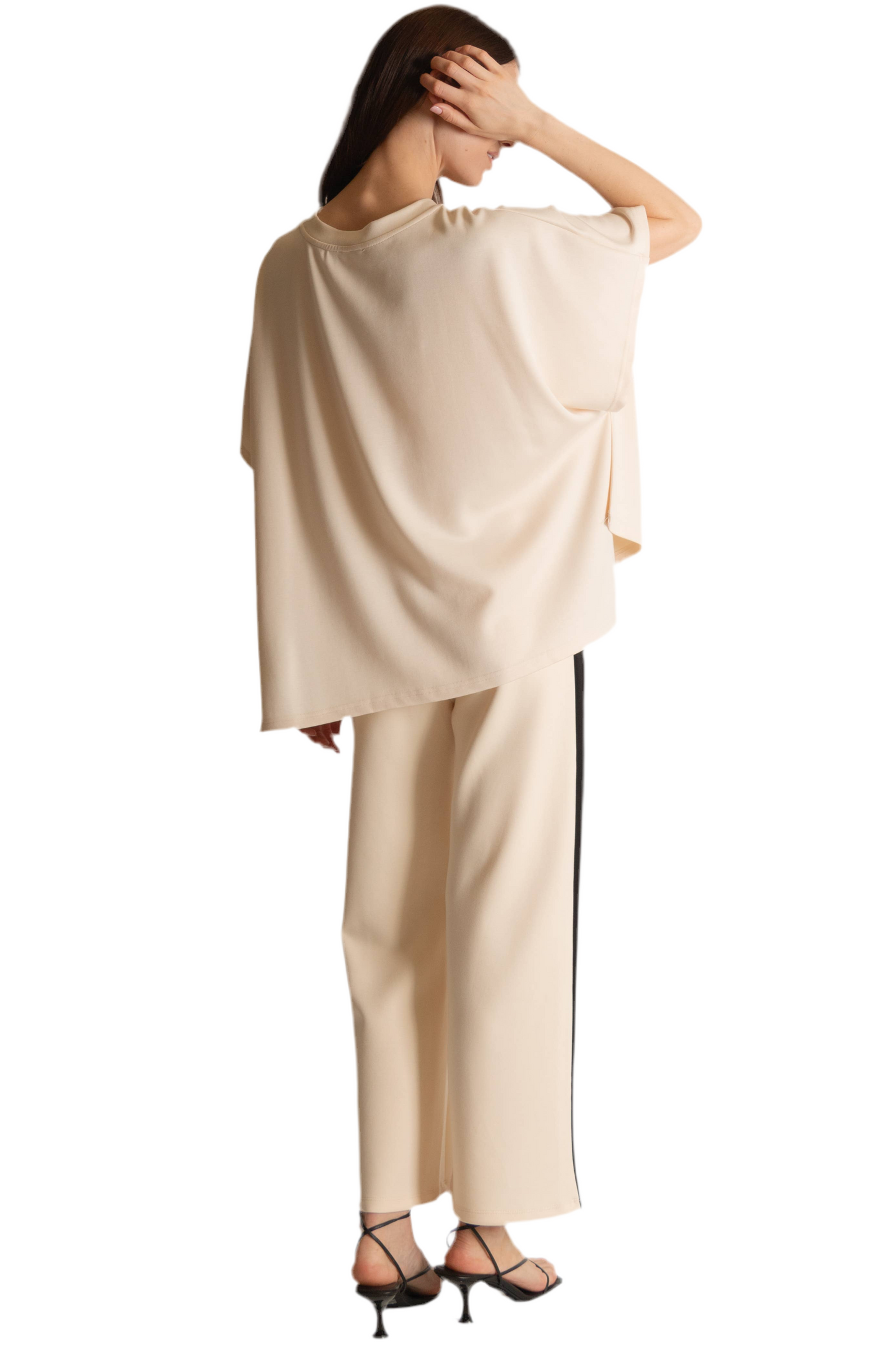 Butter Modal Side Slit Cape Top