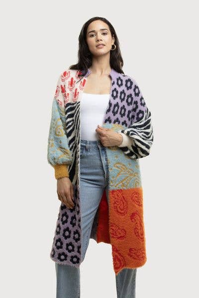 SAACHI - Soft Multi Patterned Cardigan