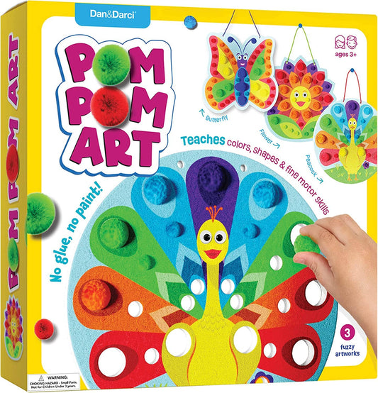 Dan&Darci - Pom Pom Arts & Crafts Kit for Toddlers