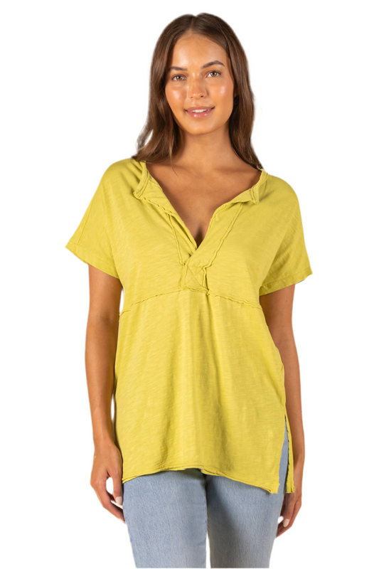 Sunday Morning Cotton Slub Boxy Tee