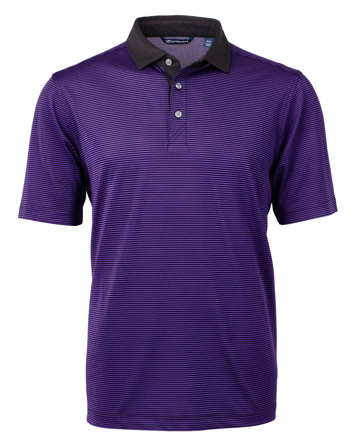 Cutter & Buck - Cutter & Buck Virtue Eco Micro Stripe Recycled Mens Polo
