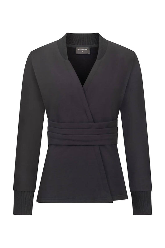 MARIANNA DÉRI - Deluxe Wrap-Around Sweatshirt Black