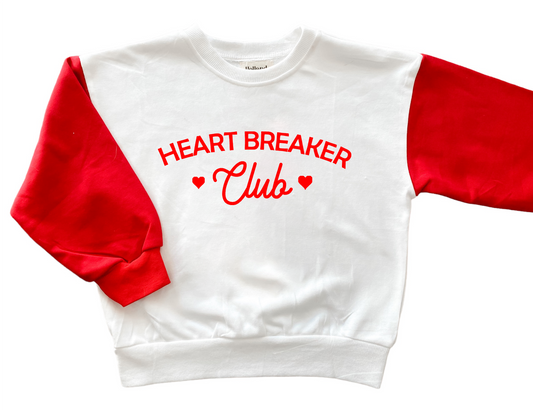 Holland Ave Clothing - Heart Breaker Club | Infant + Kids Valentines Day Sweatshirt