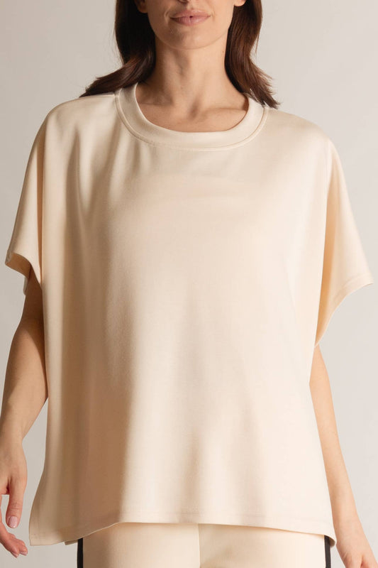 Butter Modal Side Slit Cape Top
