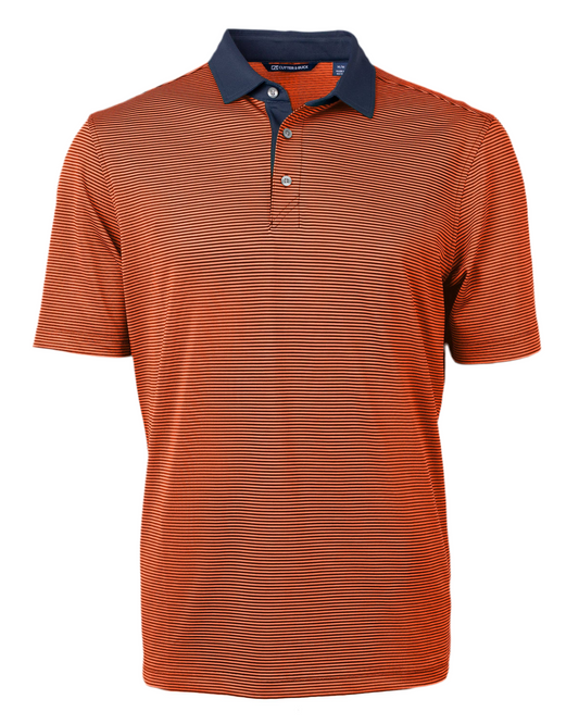 Cutter & Buck - Cutter & Buck Virtue Eco Micro Stripe Recycled Mens Polo
