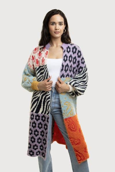 SAACHI - Soft Multi Patterned Cardigan