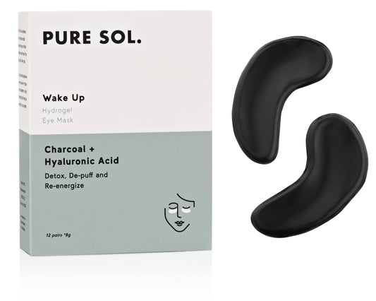 PURE SOL. - Wake Up Hydrogel Eye Patch Charcoal + Hyaluronic Acid