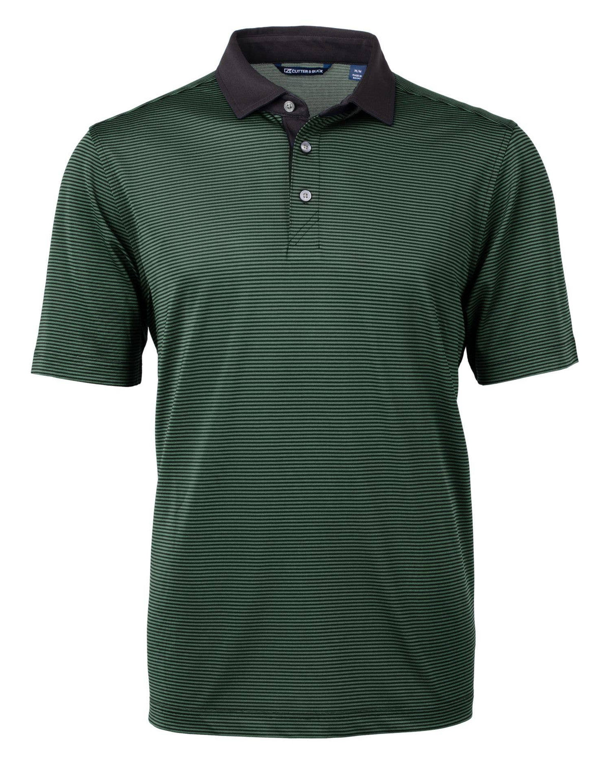 Cutter & Buck - Cutter & Buck Virtue Eco Micro Stripe Recycled Mens Polo