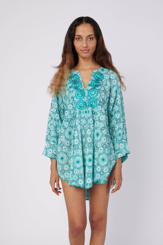 ModaPosa - Belen Green Tunic