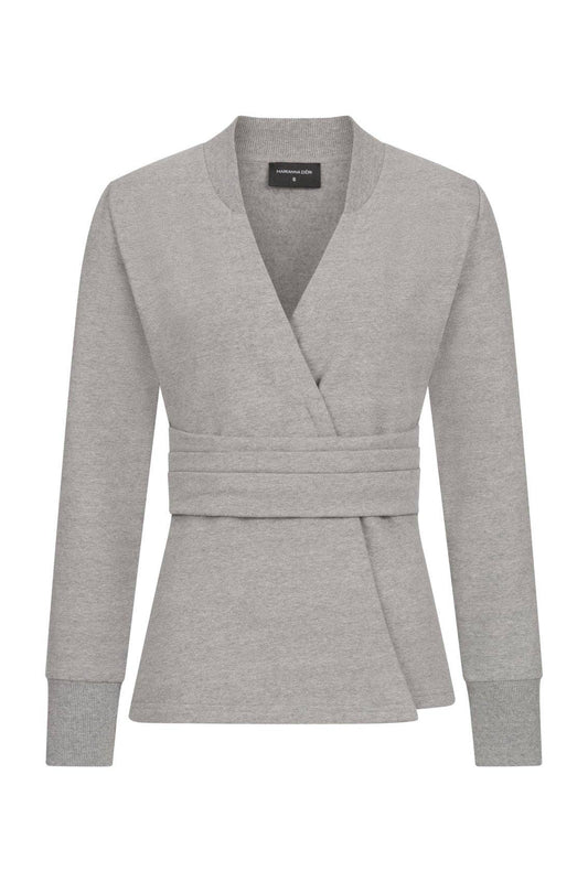 MARIANNA DÉRI - Deluxe Wrap-Around Sweatshirt Gray